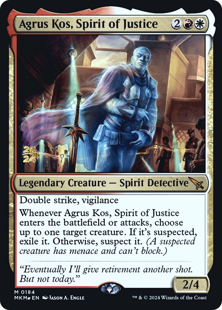 Agrus Kos, Spirit of Justice [Murders at Karlov Manor Prerelease Promos]-1