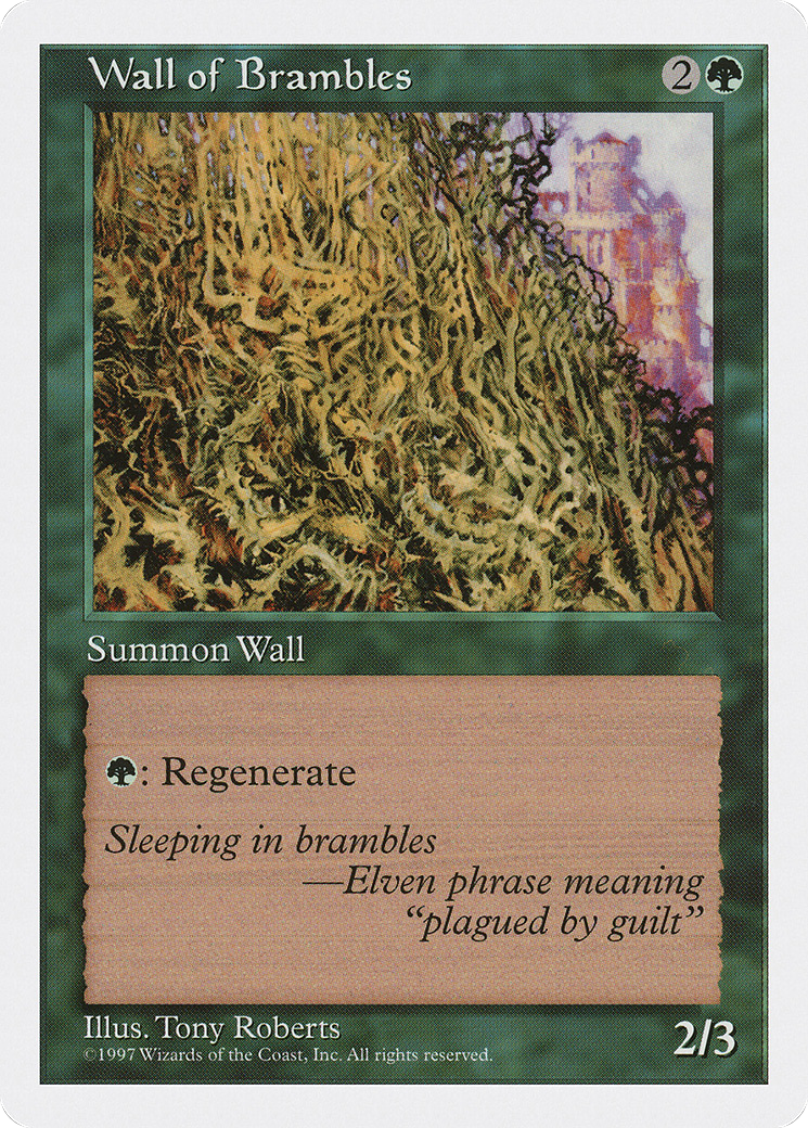 Wall of Brambles (5ED-) - Fifth Edition-1