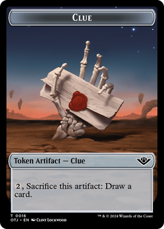 Clue // Plot Double-Sided Token [Outlaws of Thunder Junction Tokens]-1