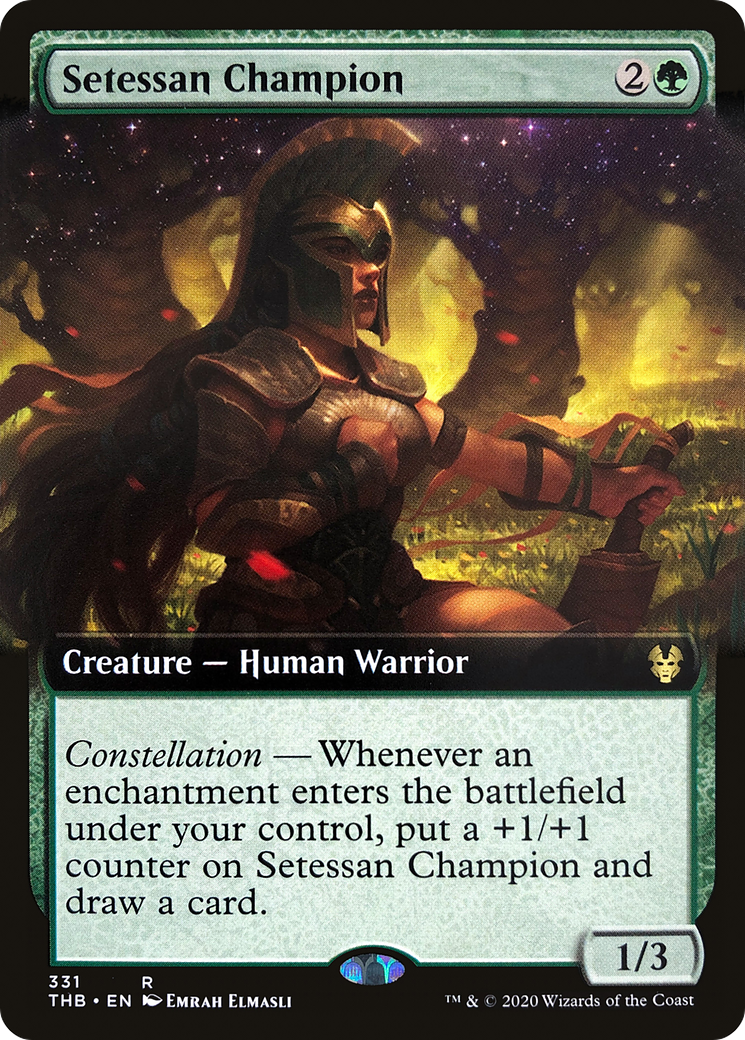 Setessan Champion (Extended Art) [Theros Beyond Death]-1