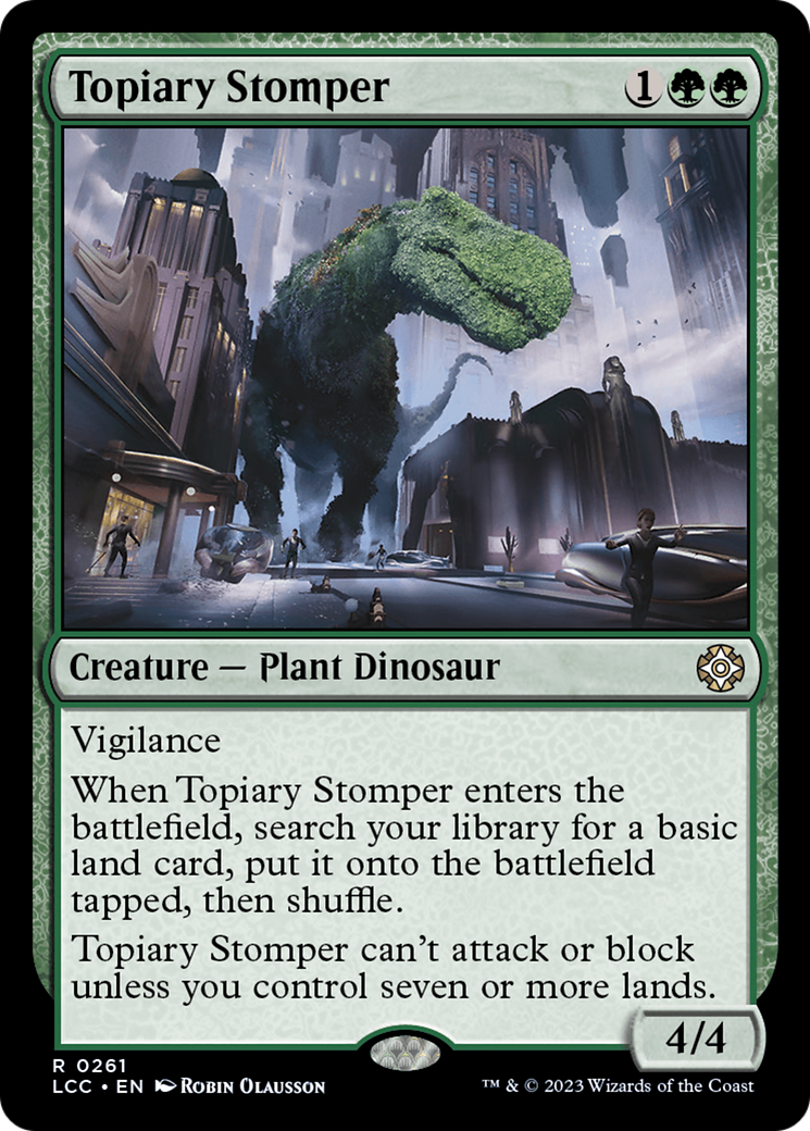 Topiary Stomper [The Lost Caverns of Ixalan Commander]-1