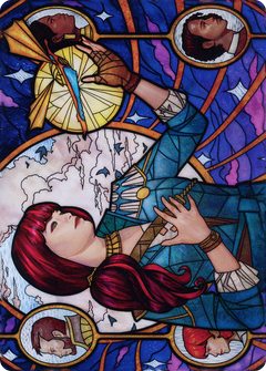 Jhoira, Ageless Innovator // Jhoira, Ageless Innovator (ADMU-073) - Dominaria United Art Series (Borderless) Foil-3