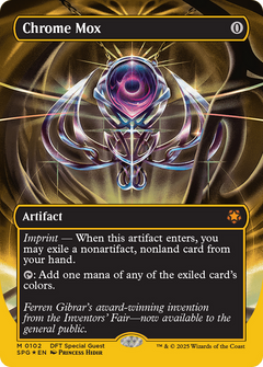Chrome Mox (Borderless) (First-Place Foil) [Aetherdrift Special Guests]-1