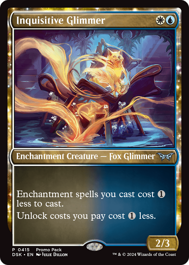 Inquisitive Glimmer (Promo Pack) [Duskmourn: House of Horror Promos]-1