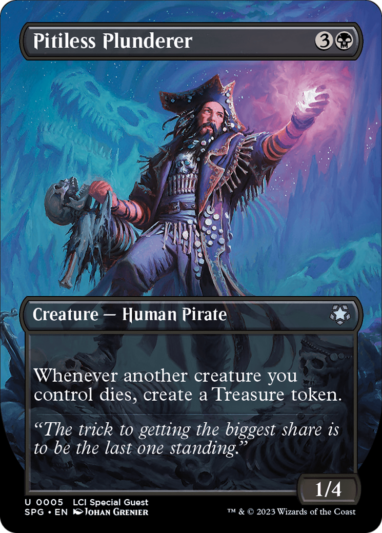 Pitiless Plunderer (Borderless) [The Lost Caverns of Ixalan Special Guests]-1