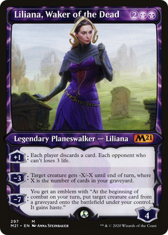 Liliana, Waker of the Dead (Showcase) [Core Set 2021]-1
