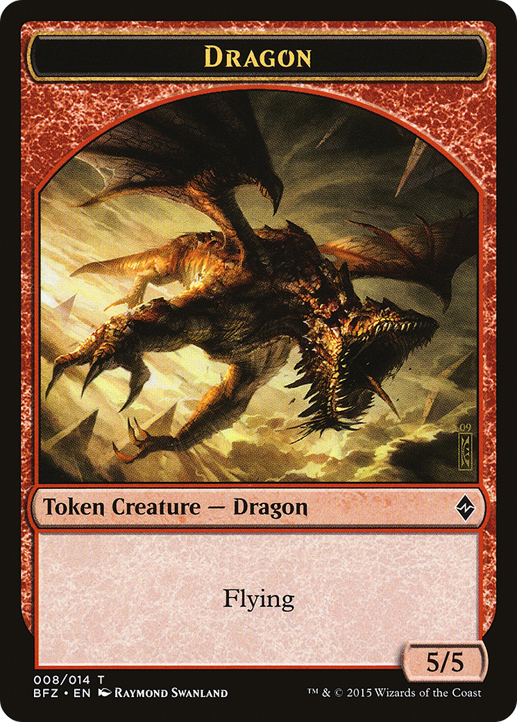Dragon Token [Battle for Zendikar Tokens]-1