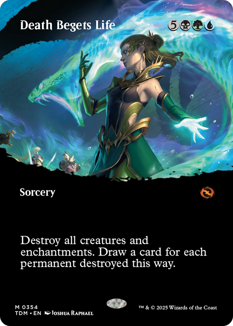 Death Begets Life (Borderless) [Tarkir: Dragonstorm]-1