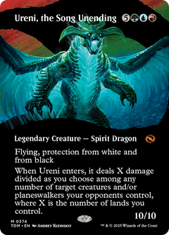 Ureni, the Song Unending (Borderless) (TDM-374) - Tarkir: Dragonstorm: (Showcase) (Borderless)-1