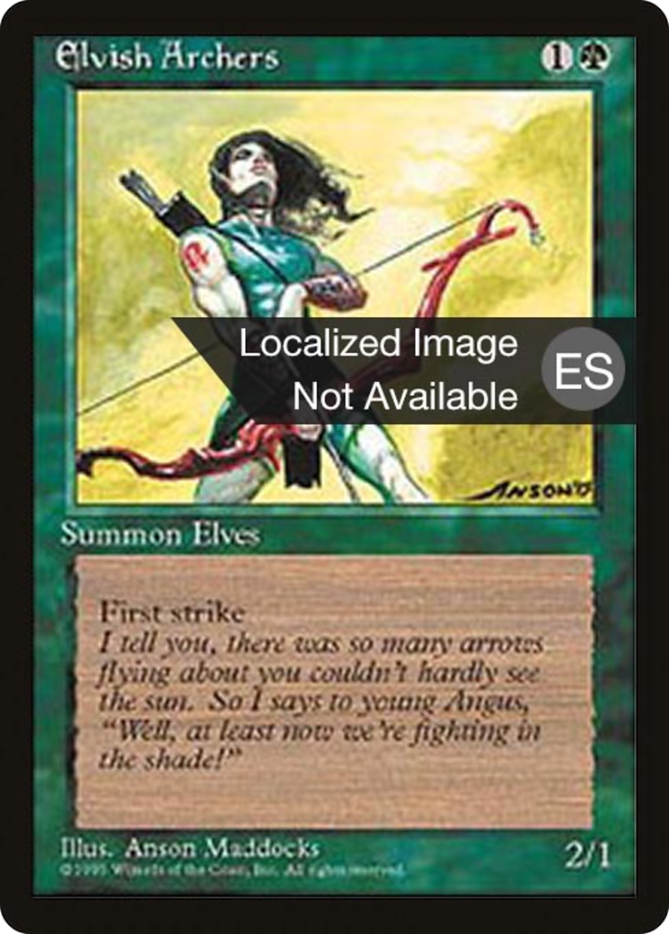 Elvish Archers [Fourth Edition Foreign Black Border]-1