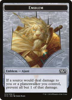 Ajani Steadfast Emblem [Magic 2015 Tokens]-1
