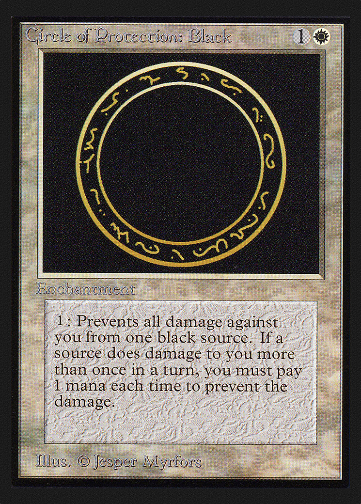 Circle of Protection: Black (IE) (IED-) - Intl. Collectors' Edition-1