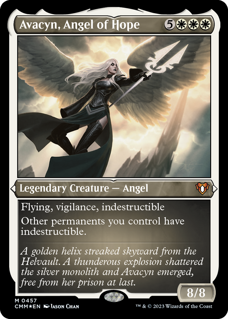 Avacyn, Angel of Hope (CMM-457) - Commander Masters Etched Foil-1