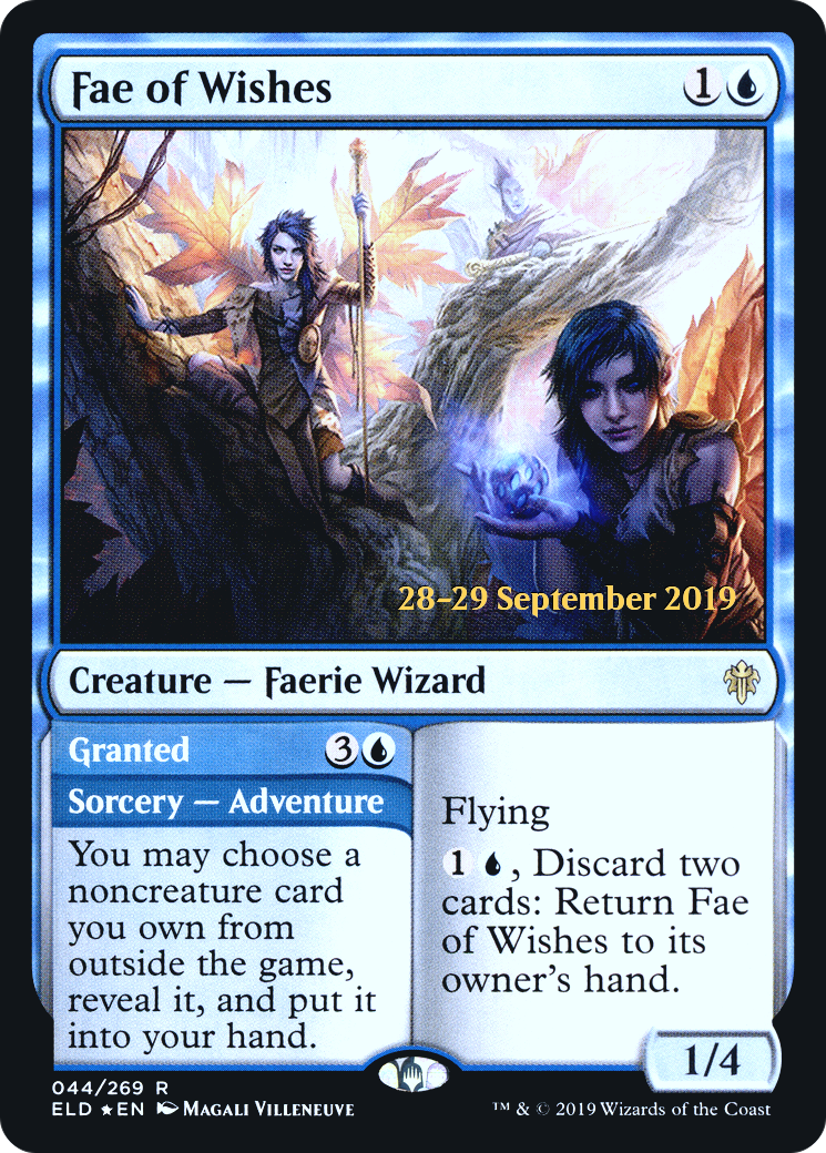 Fae of Wishes // Granted [Throne of Eldraine Prerelease Promos]-1