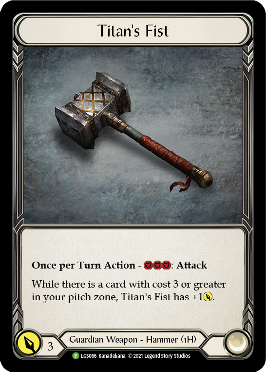 Titan's Fist [LGS066] (Promo)  Cold Foil-1