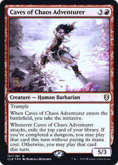 Caves of Chaos Adventurer [Commander Legends: Battle for Baldur's Gate Prerelease Promos]-1