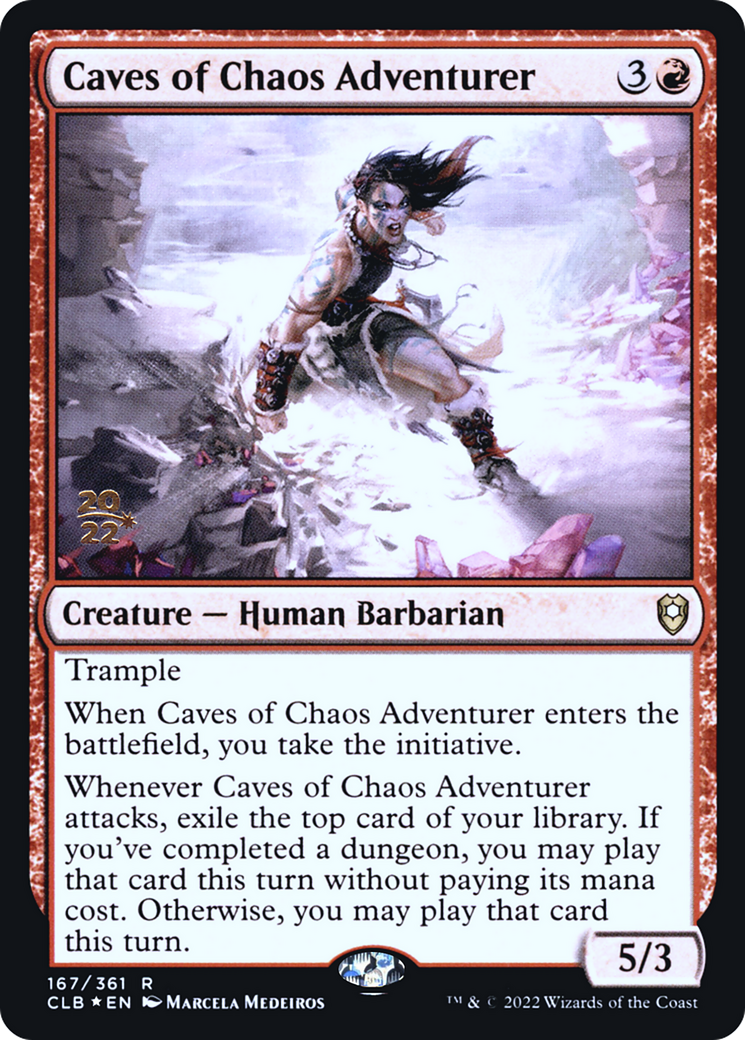 Caves of Chaos Adventurer [Commander Legends: Battle for Baldur's Gate Prerelease Promos]-1