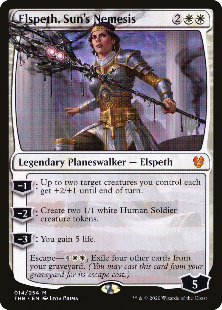 Elspeth, Sun's Nemesis (Promo Pack) [Theros Beyond Death Promos]-1