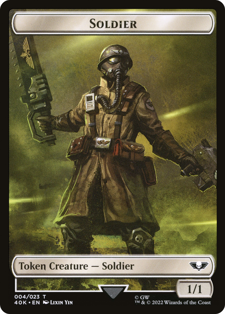 Soldier (T40K-004) - Warhammer 40,000 Tokens-1