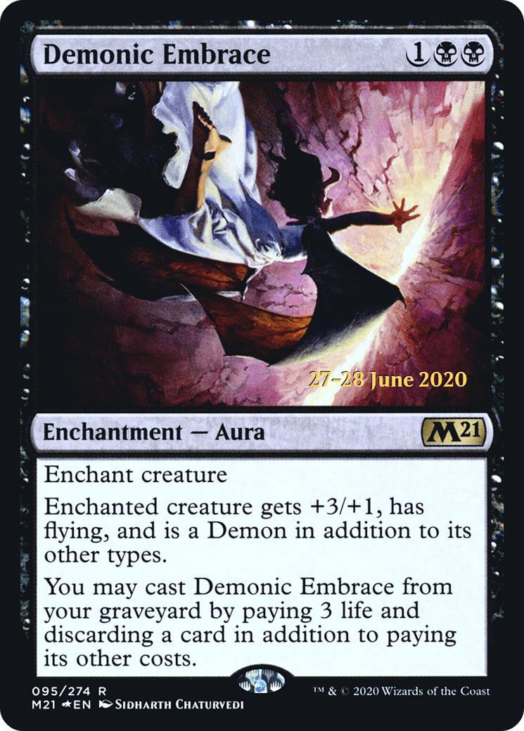 Demonic Embrace [Core Set 2021 Prerelease Promos]-1