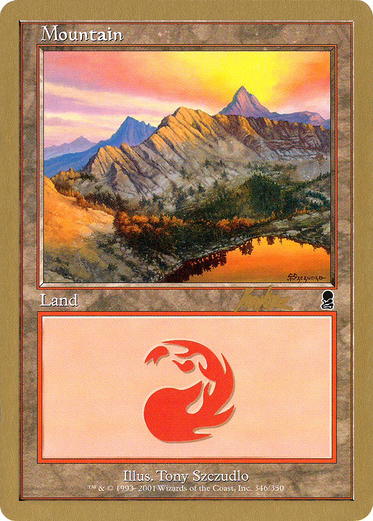 Mountain (346) - 2002 Brian Kibler (ODY) (WCD-) - World Championship Decks 2002-1
