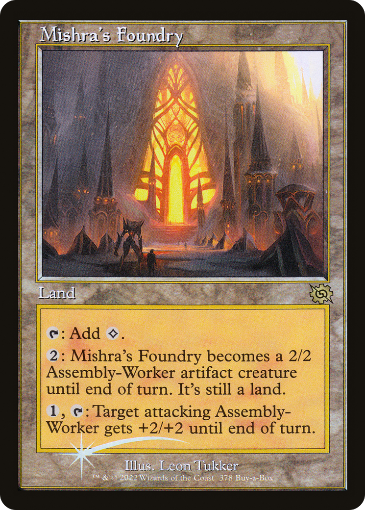 Mishra's Foundry (Retro) (Buy-a-Box) [The Brothers' War]-1
