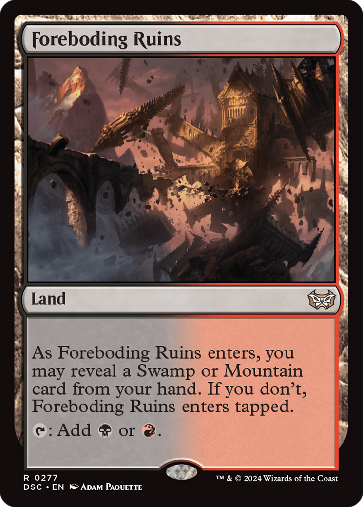 Foreboding Ruins [Duskmourn: House of Horror Commander]-1