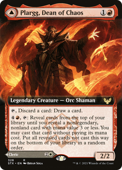 Plargg, Dean of Chaos // Augusta, Dean of Order (Extended Art) [Strixhaven: School of Mages]-3