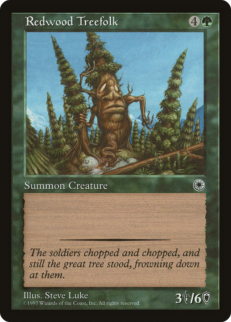 Redwood Treefolk [Portal]-1