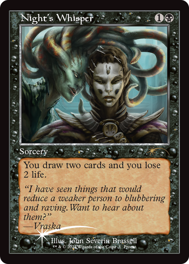 Night's Whisper (Retro Frame) (Open House) [Wizards Play Network 2024]-1