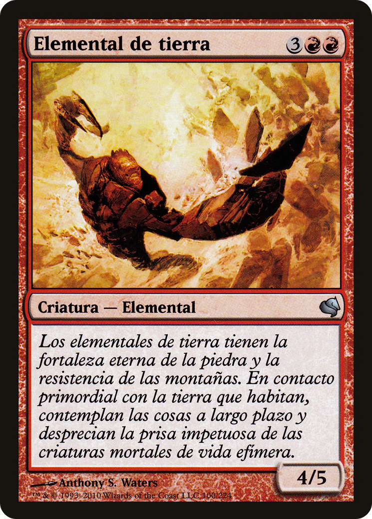 Earth Elemental (Spanish) - "Elemental de tierra" (PS11-100) - Salvat 2011-1
