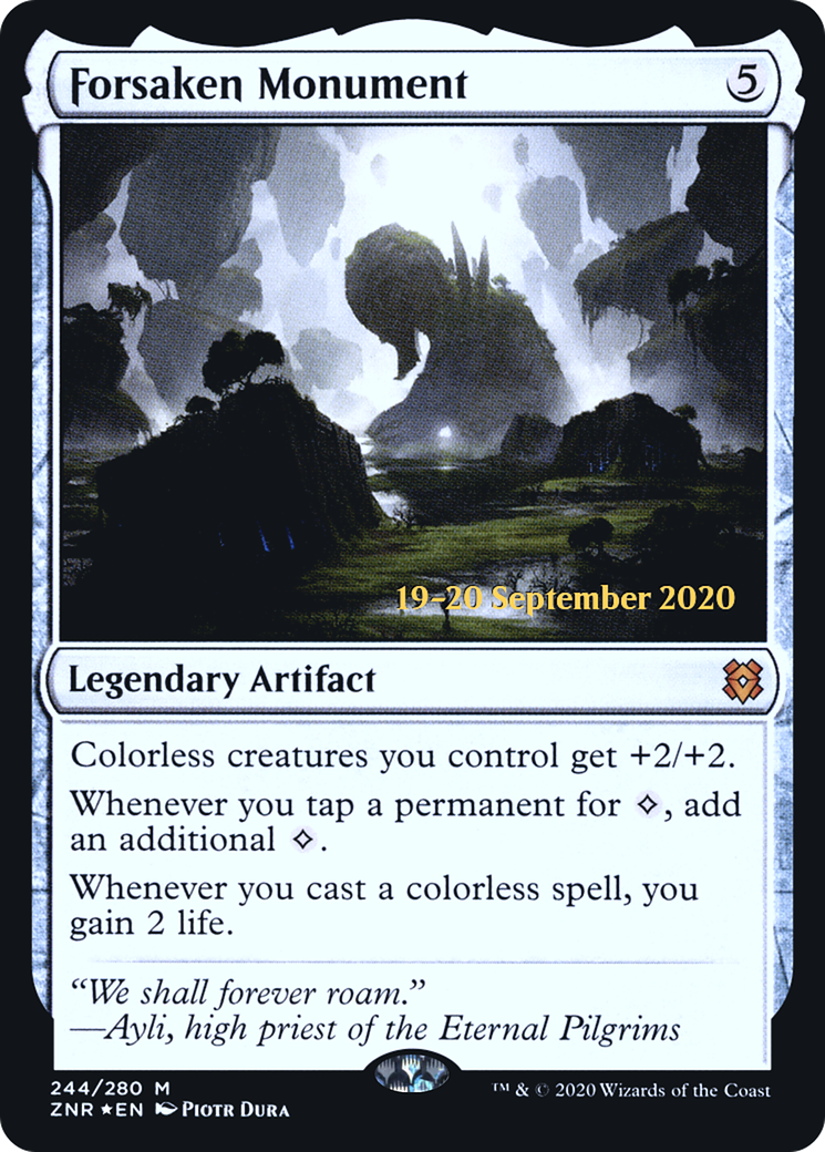 Forsaken Monument [Zendikar Rising Prerelease Promos]-1