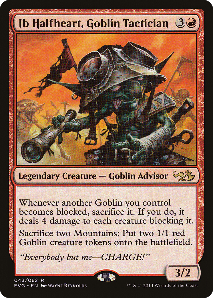 Ib Halfheart, Goblin Tactician (Elves vs. Goblins) [Duel Decks Anthology]-1