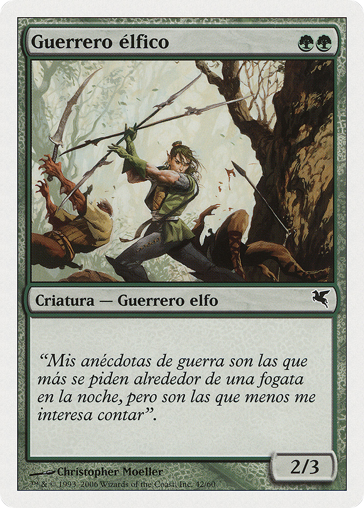 Elvish Warrior (Spanish) - "Guerrero elfico" (B42) (PSAL-B42) - Salvat 2005-1