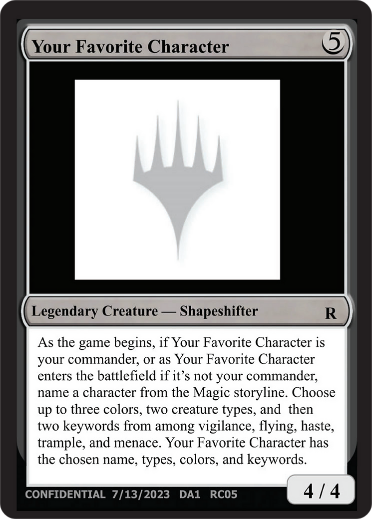 Your Favorite Character (UNK-RC05C) - Unknown Event-1