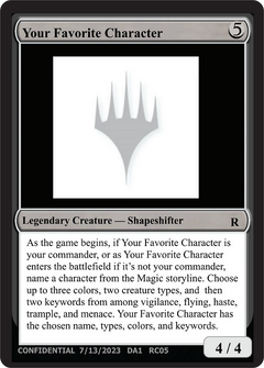 Your Favorite Character (UNK-RC05C) - Unknown Event-1
