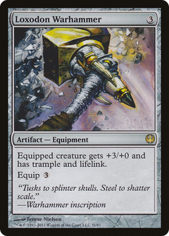 Loxodon Warhammer [Duel Decks: Knights vs. Dragons]-1