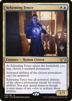 Scheming Fence (Promo Pack) [Streets of New Capenna Promos]-1