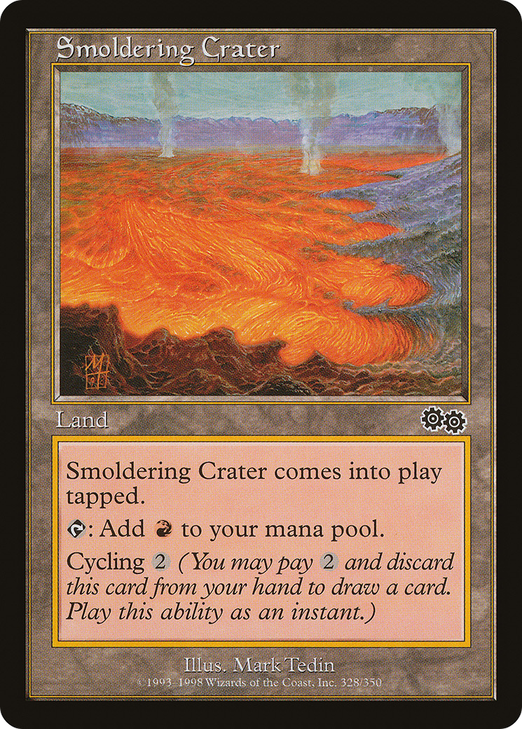 Smoldering Crater [Urza's Saga]-1