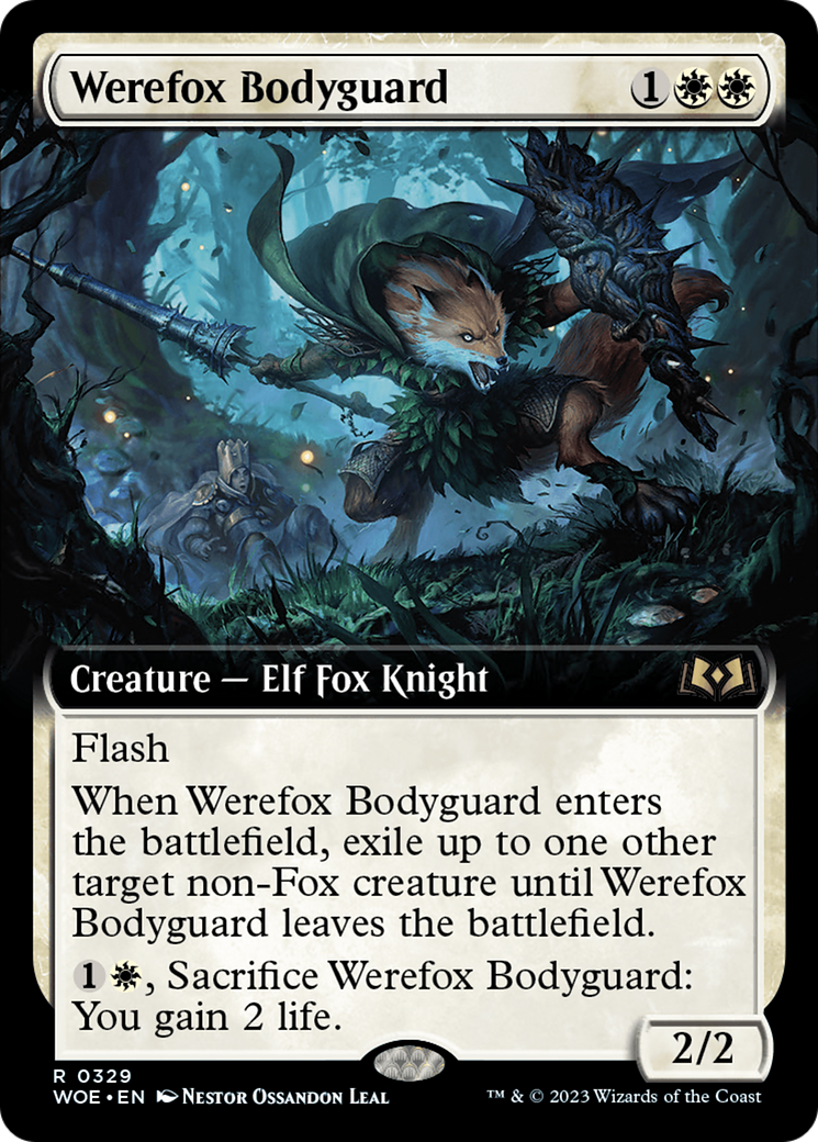 Werefox Bodyguard (Extended Art) [Wilds of Eldraine]-1