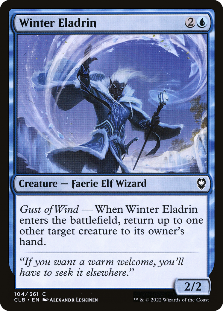 Winter Eladrin (CLB-104) - Commander Legends: Battle for Baldur's Gate-1