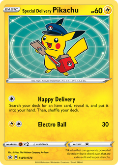 Special Delivery Pikachu (SWSH074) [Sword & Shield: Black Star Promos]-1