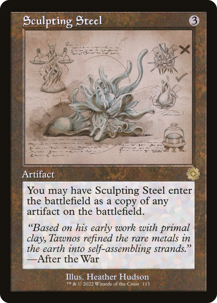 Sculpting Steel (Retro Schematic) [The Brothers' War Retro Artifacts]-1