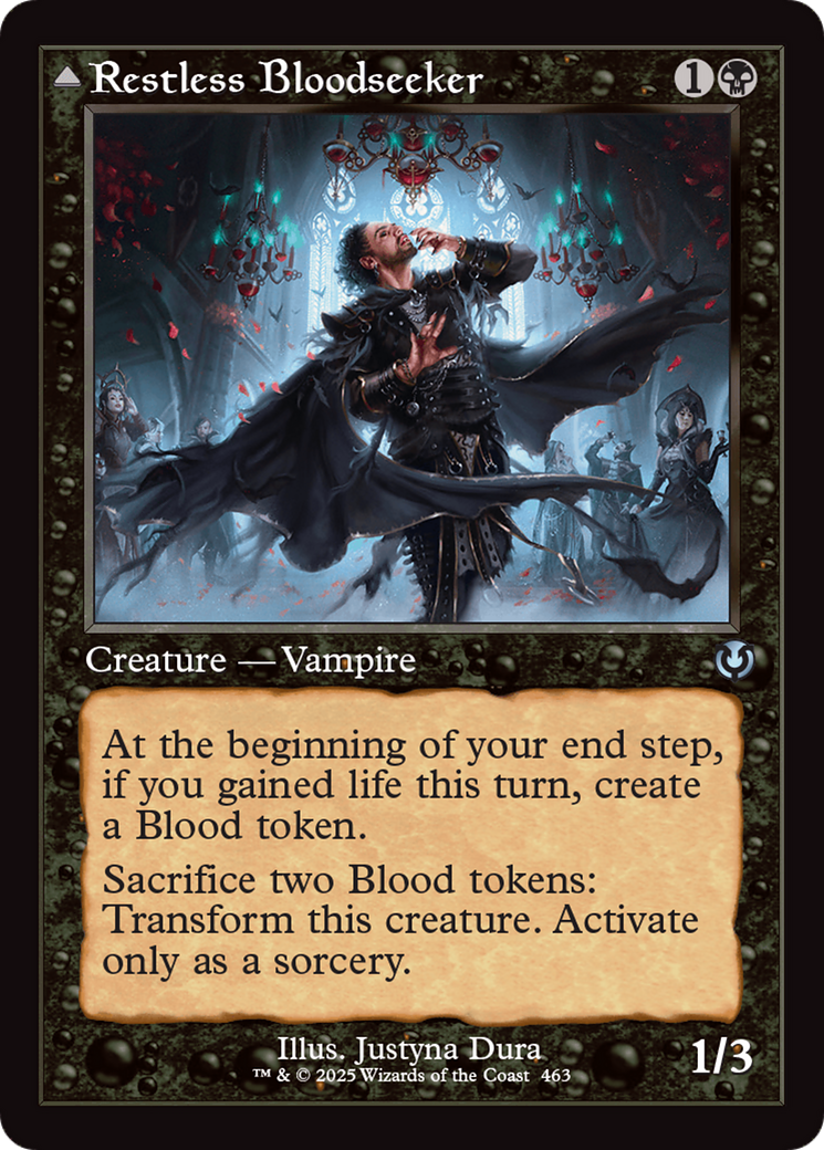 Restless Bloodseeker // Bloodsoaked Reveler (Retro Frame) [Innistrad Remastered]-3