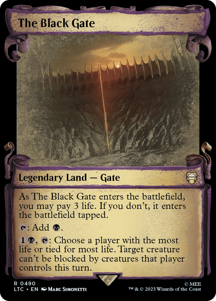 The Black Gate [The Lord of the Rings: Tales of Middle-Earth Commander Showcase Scrolls]-1