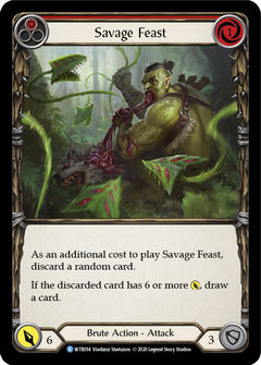 Savage Feast (Red) [U-WTR014] (Welcome to Rathe Unlimited)  Unlimited Rainbow Foil-2