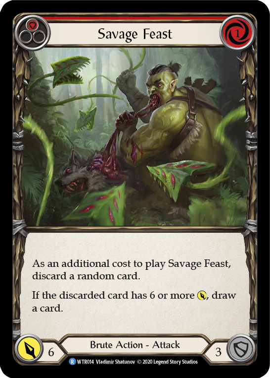 Savage Feast (Red) [U-WTR014] (Welcome to Rathe Unlimited)  Unlimited Rainbow Foil-2