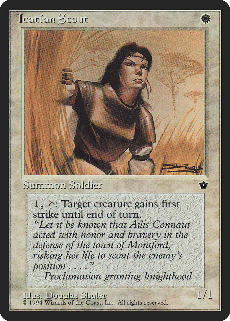 Icatian Scout (Douglas Shuler) [Fallen Empires]-1