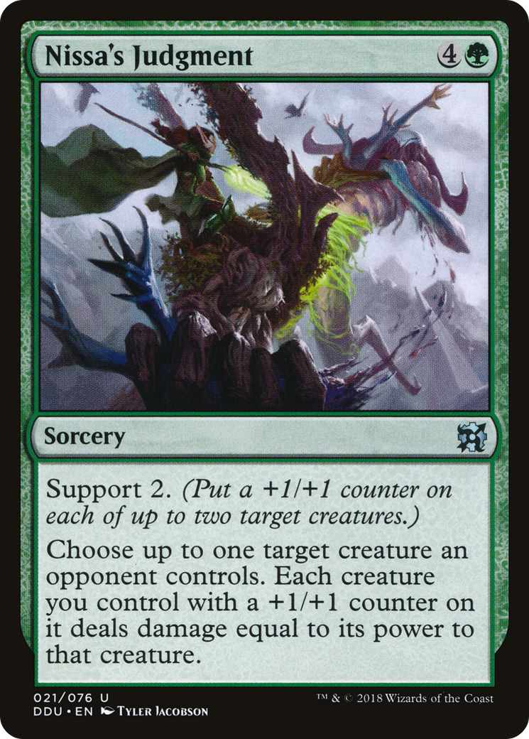 Nissa's Judgment [Duel Decks: Elves vs. Inventors]-1