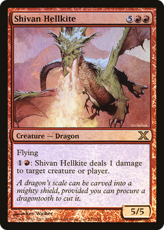 Shivan Hellkite (10E-231★) - Tenth Edition Foil-1